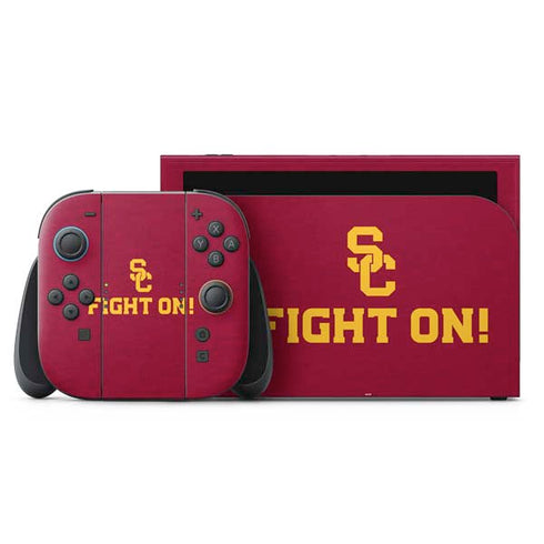 University of Southern California USC Fight On Nintendo Switch 2 (2025) with Joy-Con Skin